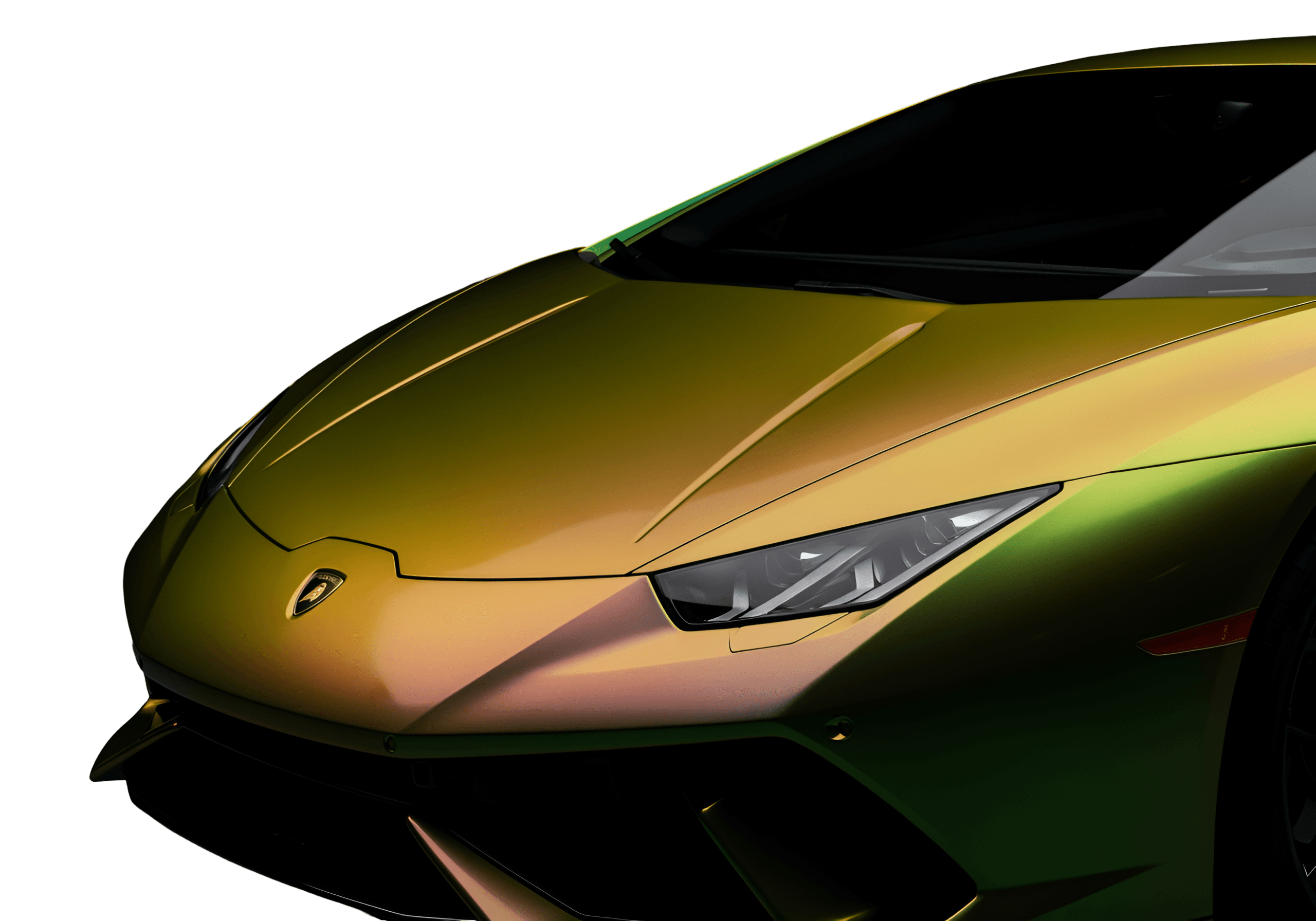 Lamborghini Huracan with color-shift paint protection